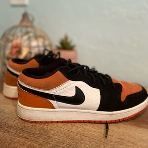 Nike Black and Orange Sneakers